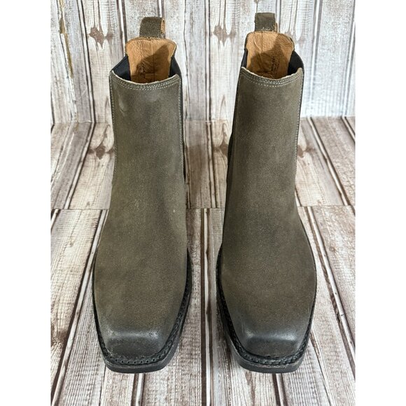 Frye Conway Suede Leather Chelsea Boots Size 10.5 Color Grey Brand New Mspr $328 - Picture 2 of 8